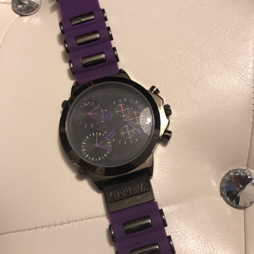 Purple Geneva Watch